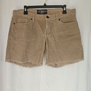 Lucky Brand Tan Corduroy Jean Shorts